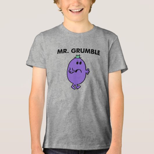Zeer ongelukkige meneer Grumble Tri-Blend Shirt (Voorkant)