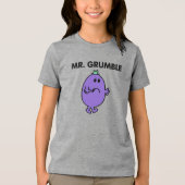 Zeer ongelukkige meneer Grumble Tri-Blend Shirt (Voorkant)