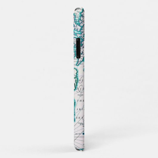 Zeer oude Antiek Kaart van Britannia Case-Mate iPhone Case (Achterkant/rechts)