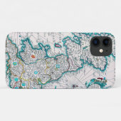 Zeer oude Antiek Kaart van Britannia Case-Mate iPhone Case (Achterkant (horizontaal))