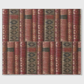 Zeer oude boekencellen cadeaupapier (Vlak)