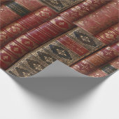 Zeer oude boekencellen cadeaupapier (Hoek)