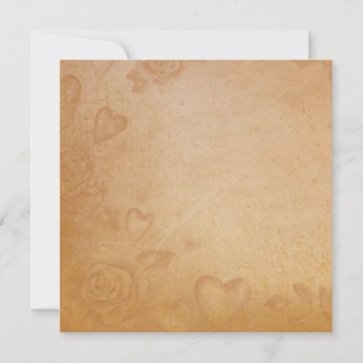 Zeer , oude stijl dank je kaart (Achterkant)