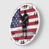 Zeer patriottisch verdedigen van de vrijheid van m grote klok (Hoek)