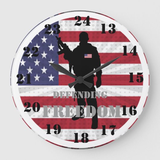 Zeer patriottisch verdedigen van de vrijheid van m grote klok (Voorkant)