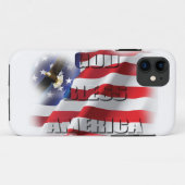 Zeer Patriottische G.B.A Opvliegende Adelaar Case-Mate iPhone Case (Achterkant (horizontaal))