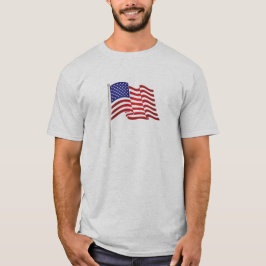 Zeer patriottische vlaggenprint en,...wij houden d t-shirt