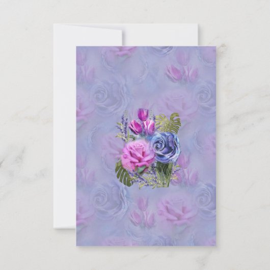 Zeer-Peri-blauw-violette kleur van het jaar 2022 R RSVP Kaartje (Achterkant)