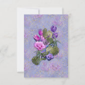 Zeer-Peri-blauw-violette kleur van het jaar 2022 RSVP Kaartje (Achterkant)