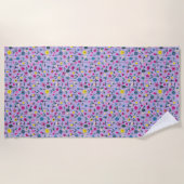 Zeer Peri Floral Meadow Strandlaken (Voorkant)