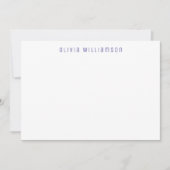 Zeer Peri Lila Vloertuin Notecard Notitiekaartje (Voorkant)