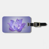 Zeer Peri Lotus en Yin Yang Bagagelabel (Voorkant horizontaal)