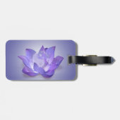 Zeer Peri Lotus en Yin Yang Bagagelabel (Achterkant horizontaal)