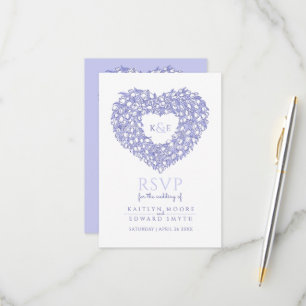 Zeer Peri monogram Tulpbloem RSVP bruiloft