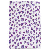 Zeer Peri Paars Heart Medium Cadeauzakje (Voorkant)