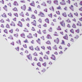 Zeer Peri Paars Heart Tissue Paper Tissuepapier (Detail)