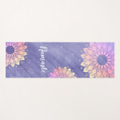 Zeer Peri Paarse Yoga Instructor Roos Gold Mandala Yogamat (Voorkant (horizontaal))