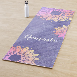 Zeer Peri Paarse Yoga Instructor Roos Gold Mandala Yogamat