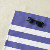 Zeer peri Striped Monogram Aangepast Strandlaken (In situ)