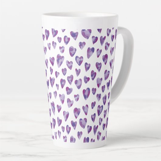 Zeer Peri Waterverf Heart Latte Mok (Rechterhoek)