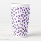 Zeer Peri Waterverf Heart Latte Mok (Voorkant)