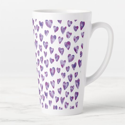 Zeer Peri Waterverf Heart Latte Mok (Rechts)