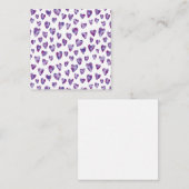 Zeer Peri Waterverf Heart Notitiekaartje (Voorkant / Achterkant)