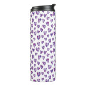 Zeer Peri Waterverf Heart Thermosbeker (Gedraaid links)