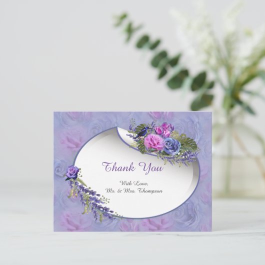 Zeer peri-Waterverf, Rozen, Tulpen Briefkaart (Staand voorkant)