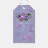 Zeer peri-Waterverf, Rozen, Tulpen CadeauLabels (Voorkant)