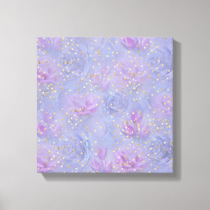 Zeer peri-Waterverf, Rozen, Tulpen Canvas Afdruk