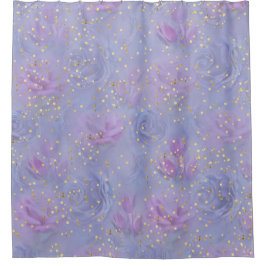 Zeer peri-Waterverf, Rozen, Tulpen Douchegordijn