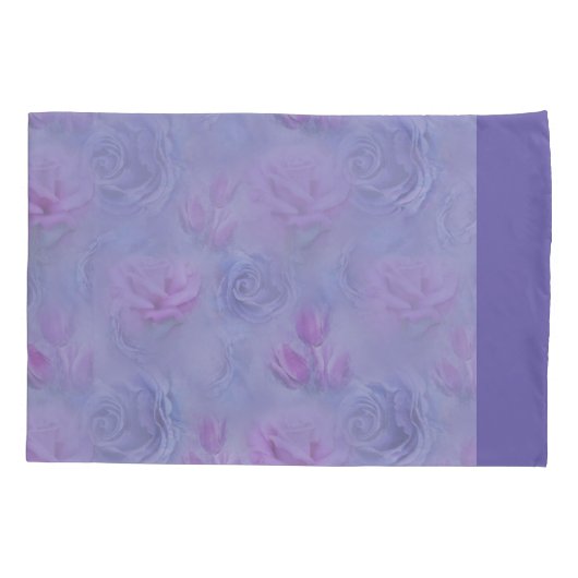 Zeer peri-Waterverf, Rozen, Tulpen Kussensloop (Achterkant)