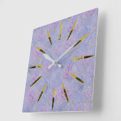 Zeer peri-Waterverf, Rozen, Tulpen Vierkante Klok (Hoek)