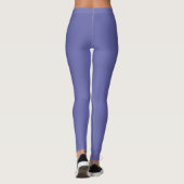 Zeer peri-winkle, Blauw Violet Solid Color Leggings (Achterkant)