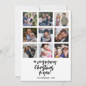 Zeer prettig kerstfeest | Oranje | 9 foto's collag Kaart (Voorkant)