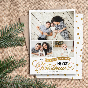 Zeer prettig kerstscript 3 Foto Feestdagenkaart
