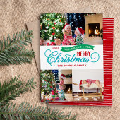 Zeer prettig kerstscript 3 Foto Feestdagenkaart