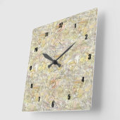 Zeer prettige en ongebruikelijke Abstracte pleinen Vierkante Klok (Hoek)