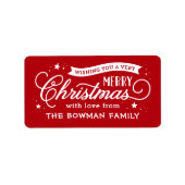 Zeer prettige kerstcadeautjes voor feestdagen etiket (Voorkant)