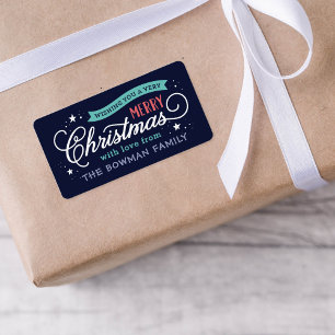 Zeer prettige kerstcadeautjes voor feestdagen etiket