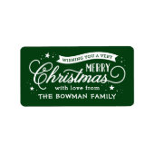 Zeer prettige kerstcadeautjes voor feestdagen etiket (Voorkant)