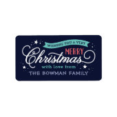 Zeer prettige kerstcadeautjes voor feestdagen etiket (Voorkant)