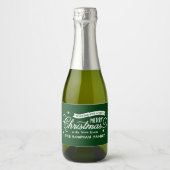 Zeer prettige kerstcadeautjes voor feestdagen sparkling wijnetiket (Voorkant)