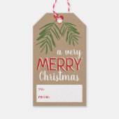 Zeer prettige kerstfeestdag in de Berry Branch Cadeaulabel (Voorkant)