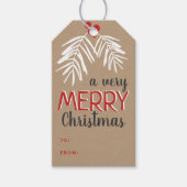 Zeer prettige kerstfeestdag in de Berry Branch Cadeaulabel (Voorkant)