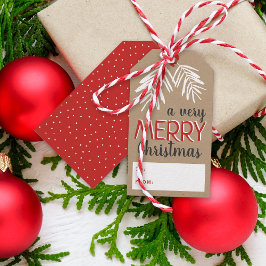 Zeer prettige kerstfeestdag in de Berry Branch Cadeaulabel