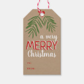 Zeer prettige kerstfeestdag in de Berry Branch Cadeaulabel (Voorkant)