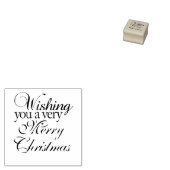 Zeer prettige kerstfeeststempel rubberstempel (Gestempeld)