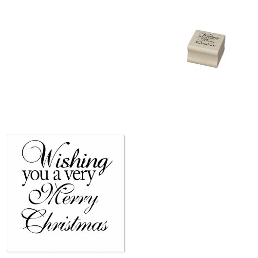 Zeer prettige kerstfeeststempel rubberstempel (Gestempeld)